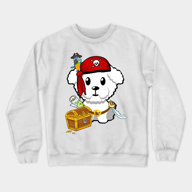 Cute Furry Dog is a pirate Crewneck Sweatshirt by Pet Station